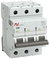 Выключатель автоматический EKF Averes AV-6 3п 20А C 6кА картинка